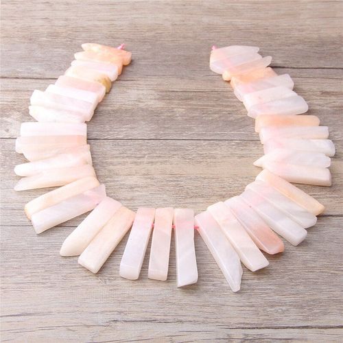 Perles En Pierre Naturelle, Quartz Rose, Cristal, Pointe, Bijoux, Top Perc, Quartz Brut Minral, Fabrication De Collier  Faire Soi Mme