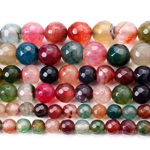 Perles En Pierre Naturelle Tourmaline Factice, Perles D'espacement Amples Pour La Fabrication De Bijoux  Faire Soi Mme, Accessoires Pour Bracelets Et Colliers 4/6/8/10/12mm