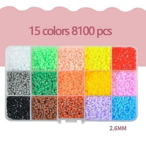 Perles Hama 2,6 mm, 24/48 couleurs, perles educatives en fer, perles de puzzle 3D, perles de repassage, garantie, perles a repasser, jouets a bricoler, miangas