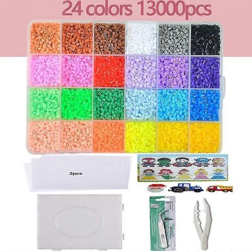 Perles Hama 2,6 mm, 24/48 couleurs, perles educatives en fer, perles de puzzle 3D, perles de repassage, garantie, perles a repasser, jouets a bricoler, miangas