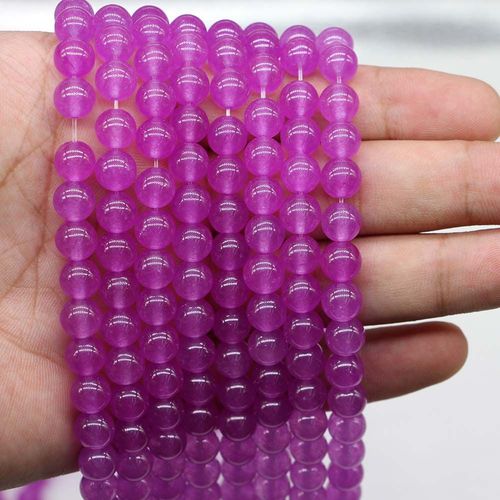 Perles Rondes En Cristal De Quartz Violet Clair, 4 6 8 10 12mm, Perles D'espacement Amples Pour La Fabrication De Bijoux, Collier