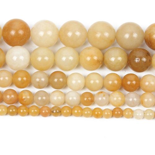Perles Rondes En Pierre Naturelle, Breloque En Topaze Ancienne, Pour La Fabrication De Bijoux, Bracelet  Faire Soi Mme, Brin De 4  12mm