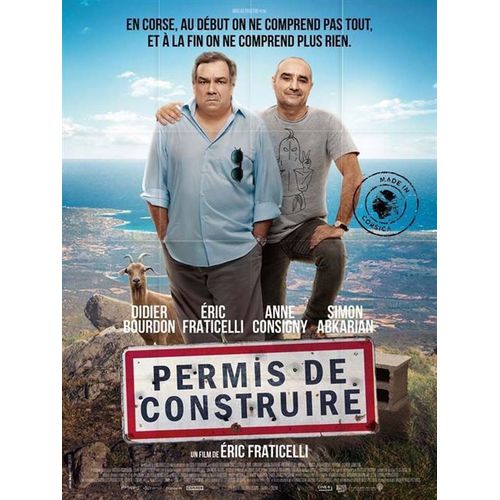 Permis De Construire - Vritable Affiche De Cinma Plie - Format 120x160 Cm - De ric Fraticelli Avec Didier Bourdon, Anne Consigny, ric Fraticelli, Vronique Volta, Simon Abkarian - 2022