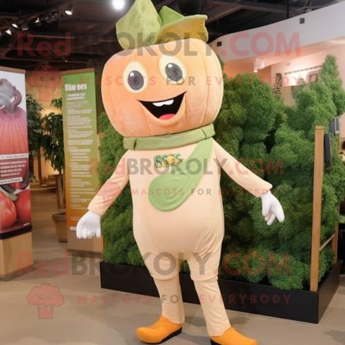 Personnage De Costume De Mascotte Redbrokoly De Salade Csar Aux Pches Habill D'un Jegging Et De Bretelles