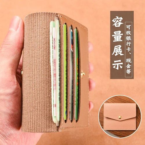 Petit Portefeuille En Cuir Pu Pour Femme,Porte-Monnaie Ultra Fin Avec Boutons,Sac Pour Carte De Crdit,Porte-Documents Solide,Court Et Simple