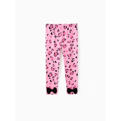 Petite Fille Sweet Leopard Print Leggings