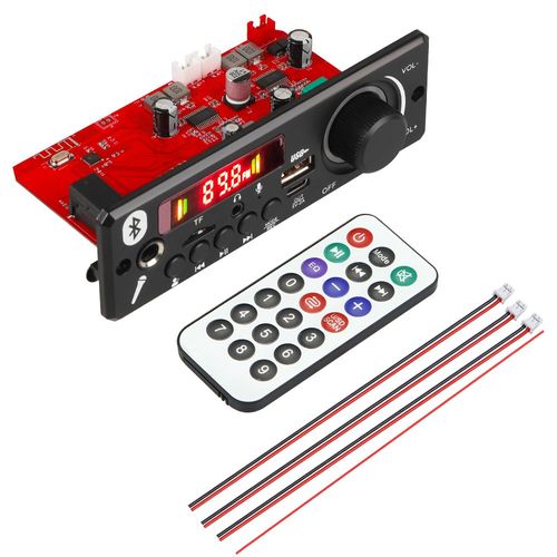 Petite tlcommande - Carte dcodeur MP3 Bluetooth 5.0 pour voiture, amplificateur, lecteur audio, radio FM, TF, USB, enregistrement, appel, bricolage, 12V, 2x80W, 160W