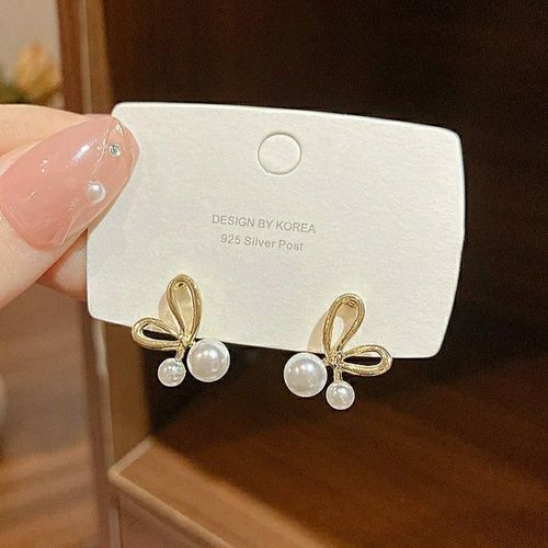 Petites Boucles D'oreilles En Forme De CUr Pour Femmes Et Filles, Boucles D'oreilles Simples En Mtal Huil, Bijoux De Fte De Mariage, Cadeau De Mode, Rose Et Blanc, Mignon, Vente En Gros