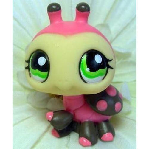 Petshop Indit La Petite Coccinelle Rose Et Grise / Pet Shop #1264