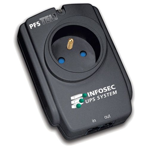 Infosec Powerguard Pfs Tel 1 - Protection Contre Les Surtensions - Connecteurs De Sortie : 1 - France