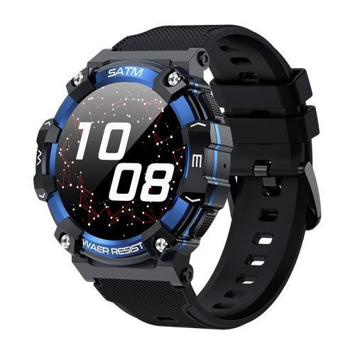 Pg666 Montre Intelligente D'appel Bluetooth  cran Tft De 1,39 Pouces - Noir Bleu
