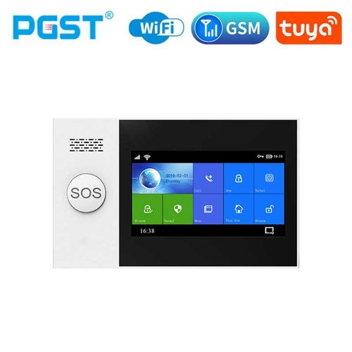 Pgst-Systme D'alarme De Scurit Domestique Avec Capteur De Mouvement Pir,Anti-Vol,Anti-Feu Et Anti-Fume,Gstore S,Tuya,cran 4.3 Pouces,Wifi,101 - Type [Pg107]-2g-Lj