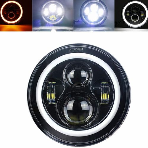 Phare 1 Pc 7 Pouces - Phares Led Ronds De 7 Pouces Pour Jeep Wrangler Jk, Avec Clignotant, Pour Lada Niva Urban, 4x4, 12v 24v