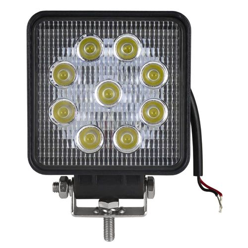 Phare De Travail A Led Carre 12/24v 27w Lumiere Diffuse