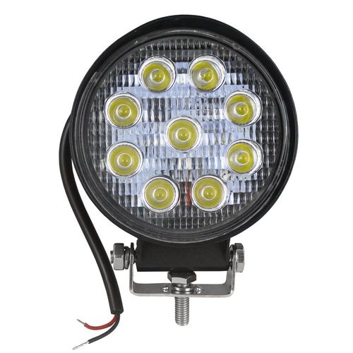 Phare De Travail A Led Rond 12/24v 27w Lumiere Diffuse