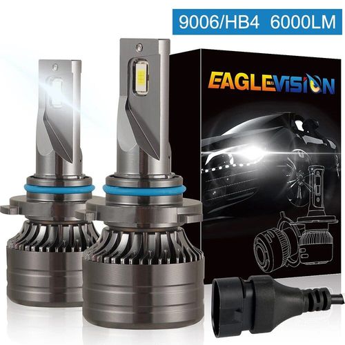 Phare De Voiture Antibrouillard Super Lumineux 60w 6000lm 6000k, 1 Paire, Mini Canbus Led H4 9003 H7 H8 H9 H11 9006 Hb4
