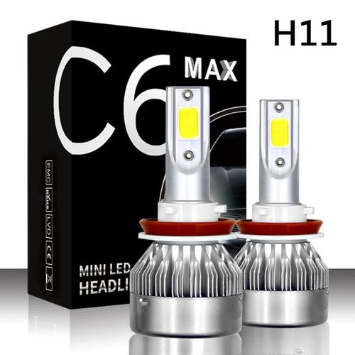Phares Antibrouillard Pour Voiture, C6 Max Mini H1, H7, H8, H9, H11, 9005, 9006, H4, 12v, 72w, 8000lm, 6000k, Livraison Directe