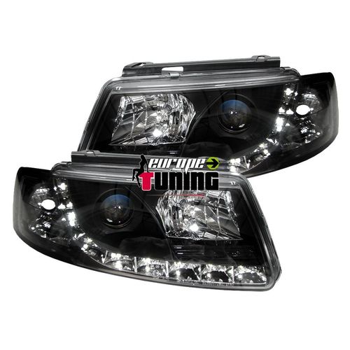 Phares Feux Avants Devil Eyes Noirs Volkswagen Vw Passat 3b