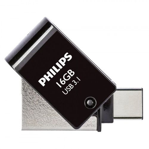Philips 2 in 1 noir 16Go / GB OTG USB C + USB 3.1