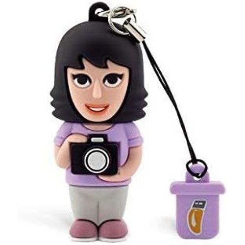Photographe pour femme, cl USB Flash Drive 2.0 Memory Stick Stockage de donnes, porte-cls, Pendentif 8 Go