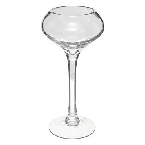 Photophore Verre 14.5x30cm Transparent
