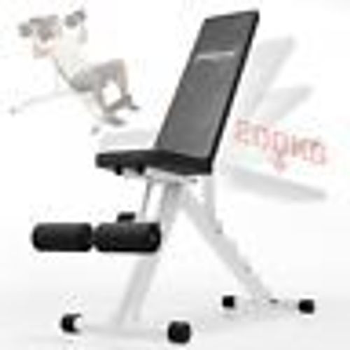 Physionics Banc De Musculation Inclinable - Avec Fixation Pour Jambes, Dossier Rglable En 5 Positions, Charge Max. 200 Kg - Banc D'haltrophilie, Multifonction, Fitness, Gym