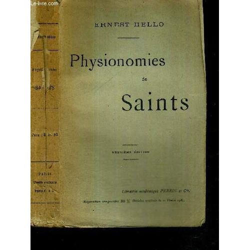 Physionomies De Saints   de ernest hello