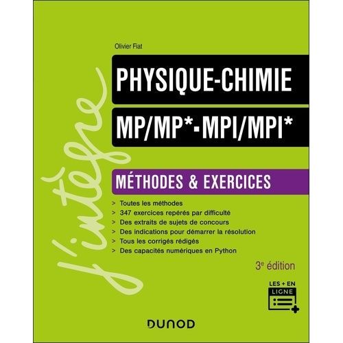 Physique-Chimie Mp/Mp*-Mpi/Mpi* - Mthodes Et Exercices    Format Grand Format 