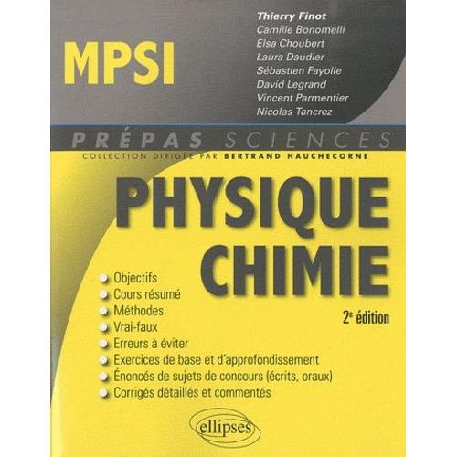 Physique Chimie Mpsi   de Finot Thierry  Format Broch 