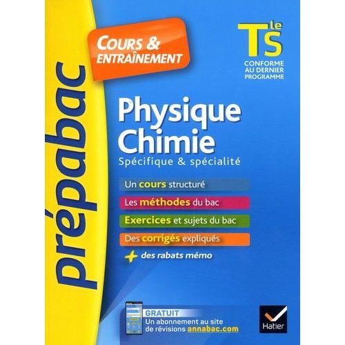 Physique-Chimie Tle S Spcifique & Spcialit   de Carrasco Jol  Format Beau livre 