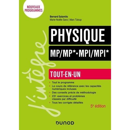 Physique Mp/Mp*-Mpi/Mpi* - Tout-En-Un   de Salamito Bernard  Format Beau livre 