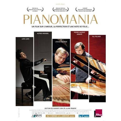Pianomania - Vritable Affiche De Cinma - Format 40x60 Cm - Robert Cibis, Lilian Franck - Lang Lang - Alfred Brendel - Rudolf Buchbinder - Anne 2011