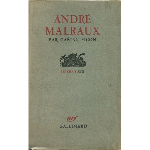 Andr Malraux.   de PICON  Gatan  Format Broch 