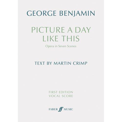 Picture A Day Like This (First Edition Vocal Score)   de Martin Crimp  Format Broch 