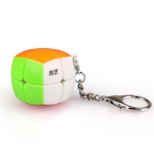 Picube-Speed Cube Axis Cd Mill Fraises,Little Magic 3x3,Eretailers,Cube,Mirror Blue,Black Carbon Fiber Speed Puzzle - Type 2x2 Keychain