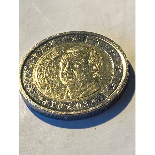 Pice 2 Euros Espagne 2003, Faute, Tr Etat
