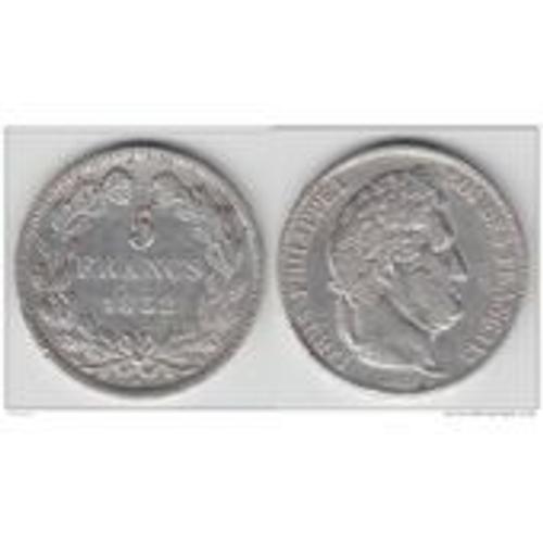 Pice 5 Francs Argent Louis Philippe 1832