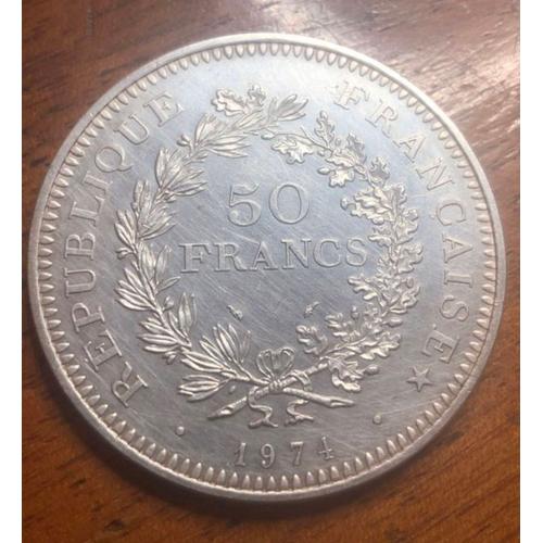 Pice 50 Francs Argent Hercule 1974
