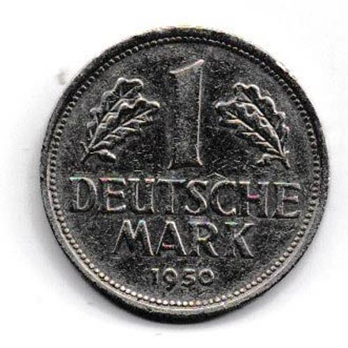 Pice De 1 Deutsche Mark 1950 Bundesrepublik Deutschland, Variante F