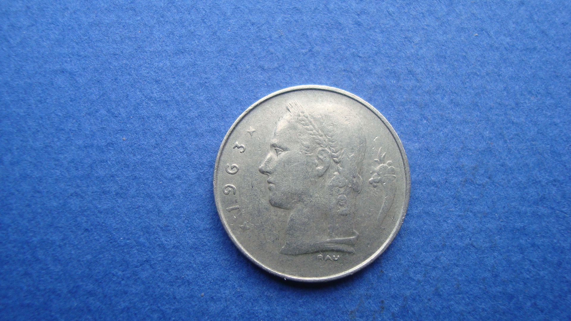 Pièce de 1 franc belge de 1963  Numismatique  Rakuten