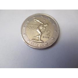 valeur d une piece de 2 euros jeux olympiques 2004