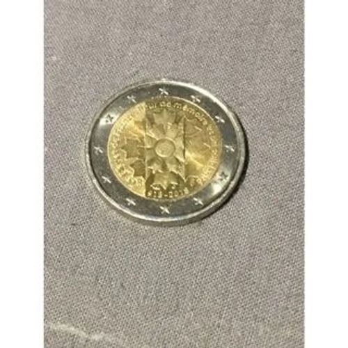 Pièce de 2 euros le bleuet de France fleur de mémoire et de solidarité 19182018 Rakuten
