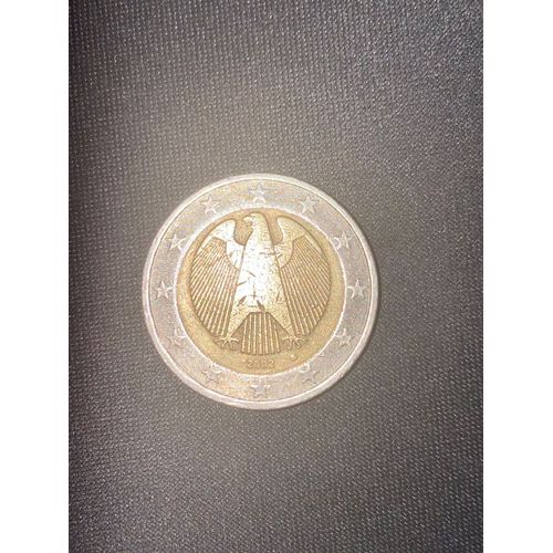 pièce de 2 euros rare aigle fédéral 2002