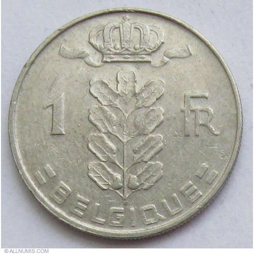 Pice De Monnaie 1 Franc 1978 Belgique