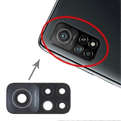 Pice de rechange du couvercle de lobjectif de la camra arrire compatible avec Xiaomi Mi 10T 5G M2007J3SY / K30S M2007J3SC