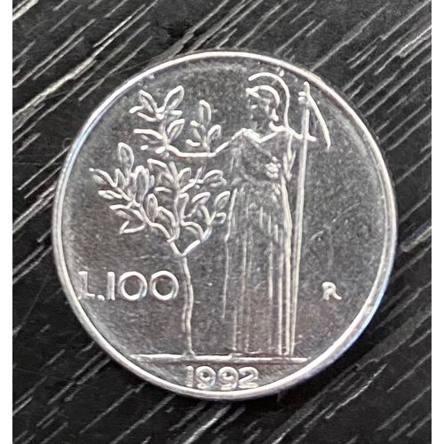 Pice Italie 100 Lires, 1992