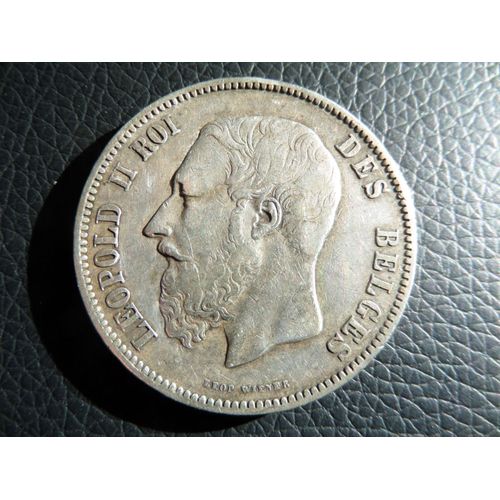 Pièce Léopold II roi des Belges 1873 , 5 Francs Rakuten