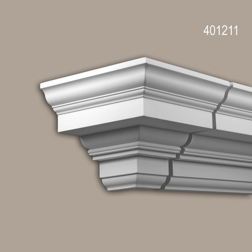 Pice-Raccord Angle Externe Profhome 401211 Moulure Exterieure lement Angulaire lment De Faade Style No-Classicisme Blanc