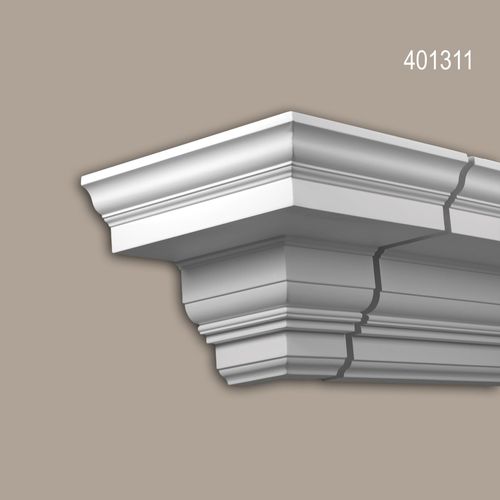 Pice-Raccord Angle Externe Profhome 401311 Moulure Exterieure lement Angulaire lment De Faade Design Intemporel Classique Blanc