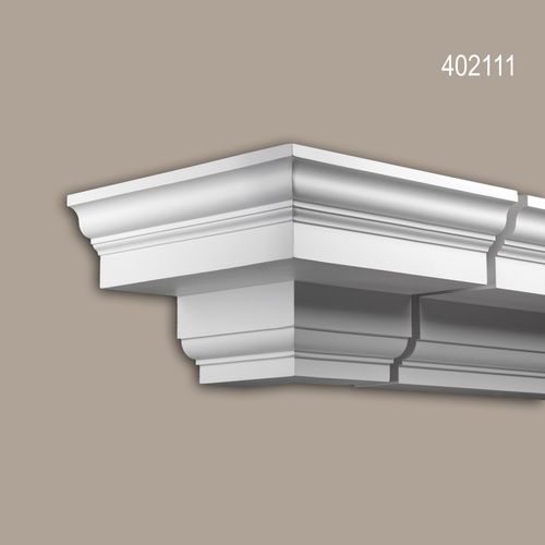 Pice-Raccord Angle Externe Profhome 402111 Moulure Exterieure lement Angulaire lment De Faade Style No-Classicisme Blanc